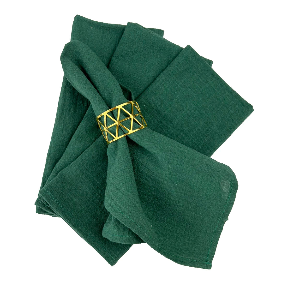 4PCS 30x45cm 100% Cotton Christmas Green Napkin Blue Reusable Wedding Party Table Decor Retro Napkins