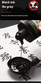 Professional Traditional Black Liquid Ink Chinese Calligraphy Sumi Painting Water-Based Drawing Ink for Writing Art Creation