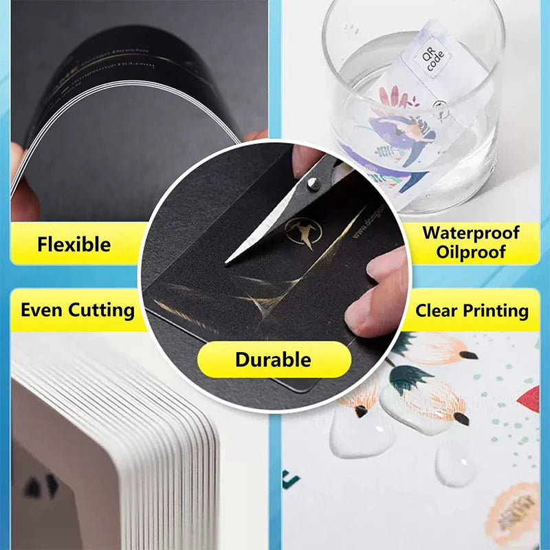 Custom PVC Business Cards Plastic Waterproof Cards Personalized Design Round Corners Glossy Matte Frosted PVC Business Cards