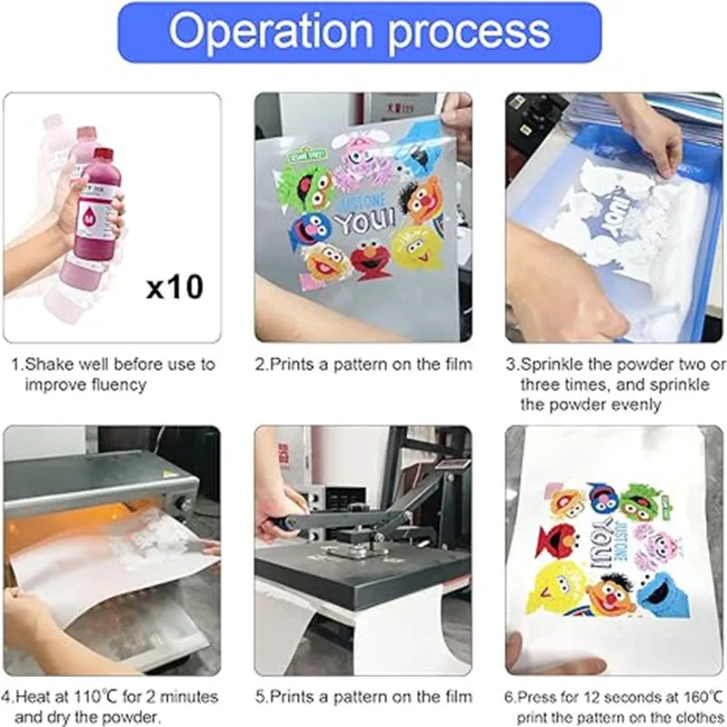 1000ML DTF ink for Epson L800 L805 DX5 DX7 XP600 I3200 I4720 I5113 for DTF transfer film DTF Film printer