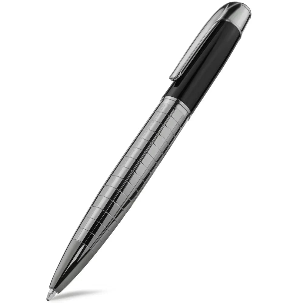 STONEGO Capless Ballpoint Pen, Simply Twist Roller Ball Pen Black Gel Ink Medium Point 1.0mm Smooth Writing Signature Pens