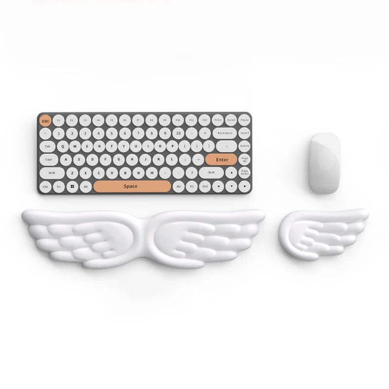 Mechanical Keyboard, Mouse, Wrist Rest, Computer Keyboard, Laptop, Angel Wing, Memory Foam, Mouse Pad Wrist Support