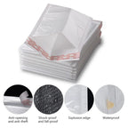 50Pcs Bubble Envelopes White Foam Shipping Bags Poly Bubble Mailers Pad Self Seal Packing Bags for Magazine 15cm 18cm 23cm 25cm