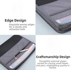 Accordion File Organizer with Safe Zipper, 13 Pocket Expanding File Folder with Front Pencil Pouch,  School Office Supplies
