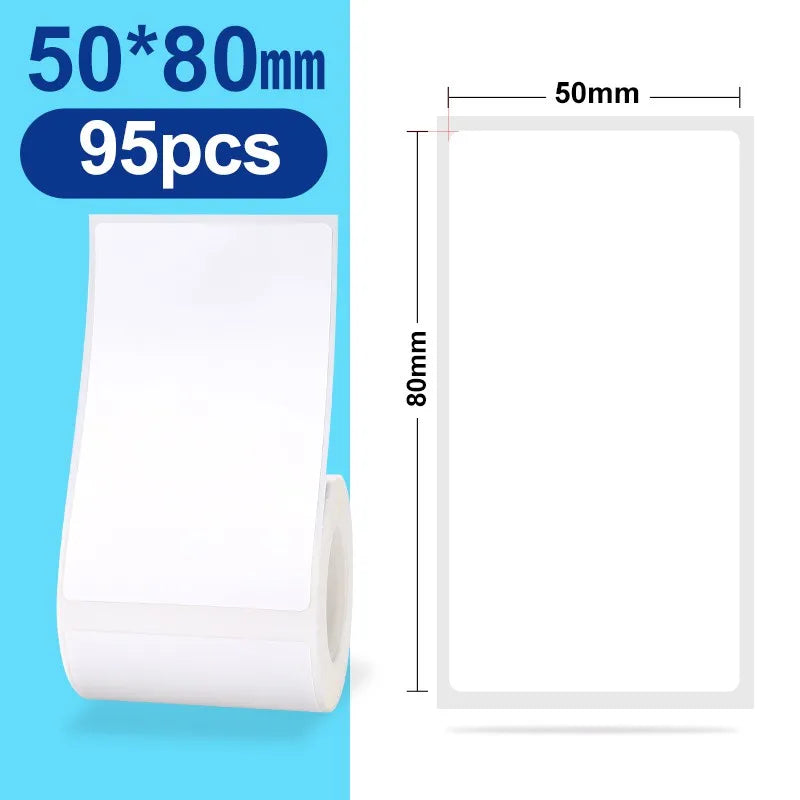 Original Niimbot B21/B3S/B1/B203 Colorful White Transparent Label Sticker  Self-adhesive Waterproof  Price Tag Thermal Paper