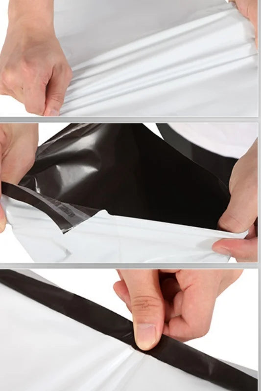 100Pcs self adhesive poly mailer shipping bags waterproof durable postal packaging bags for clothes e commerce delivery packing