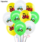  Green Tractor Birthday Party Supplies Farm Tractor Paper Plates Cup Napkins for Tractor Birthday Party Decoration Supplies
