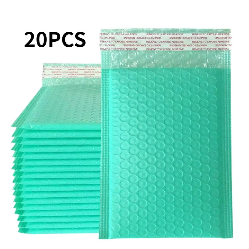 20Pcs Bubble Mailer Envelope Mailing Shipping Packaging Small Business Supplies Self Seal Bubble Waterproof Express Envelope
