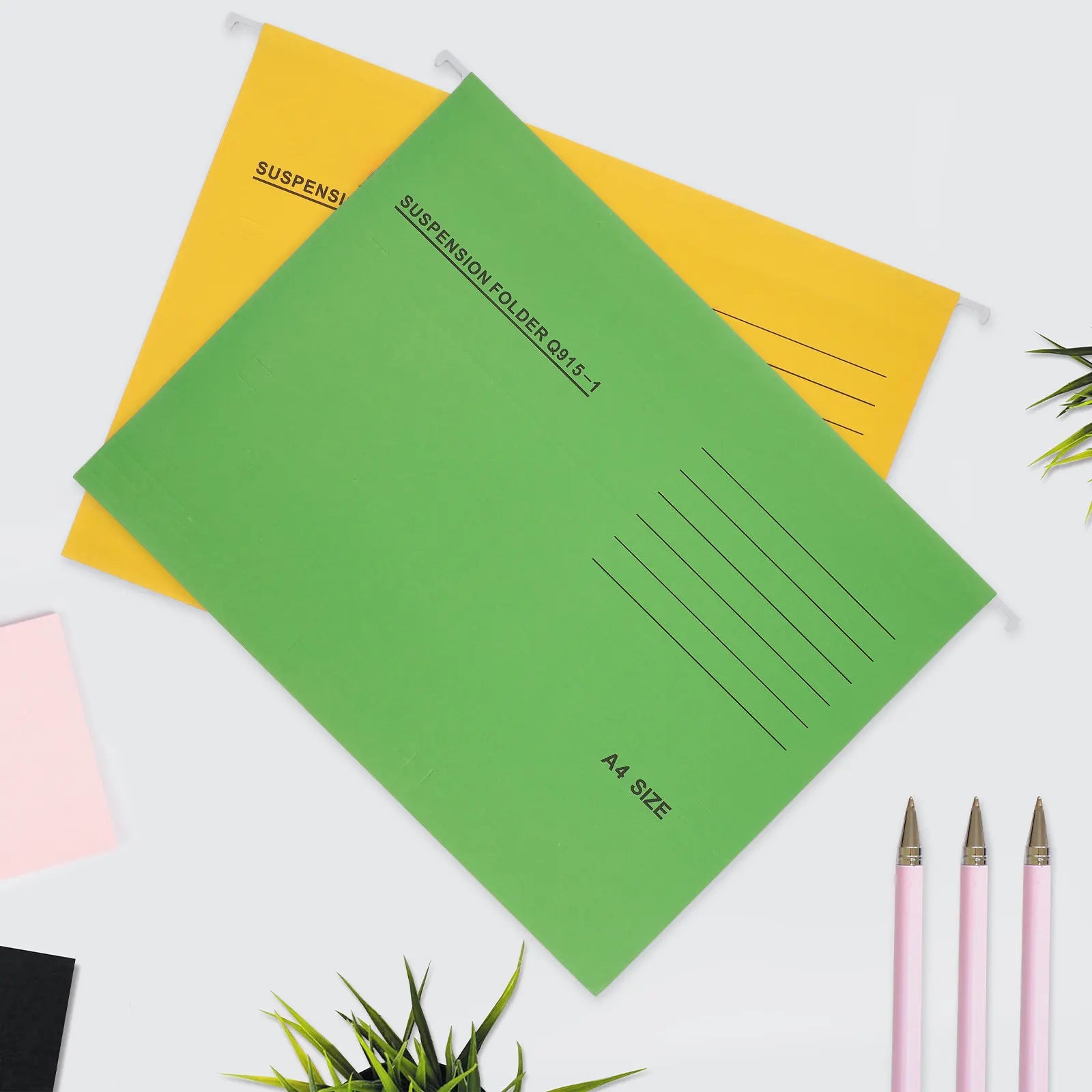 8 Pieces A4 Suspension Folders Hanging File Folder Office Supplies Document Holder ganizer Fits Filing Cabinets Bright Storage