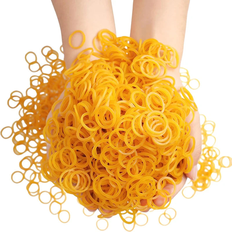 100/200Pcs Rubber Bands mini Rubber Band Soft Elastic Bands Braids Hair Elasticity Fasteners For School Home Offic Diam1.9-6cm
