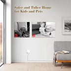 1PC 3/5M Self-Adhesive PVC Cable Management Strip Decorative Wire Protection Strip Suitable for Covering Wires on Walls Floors