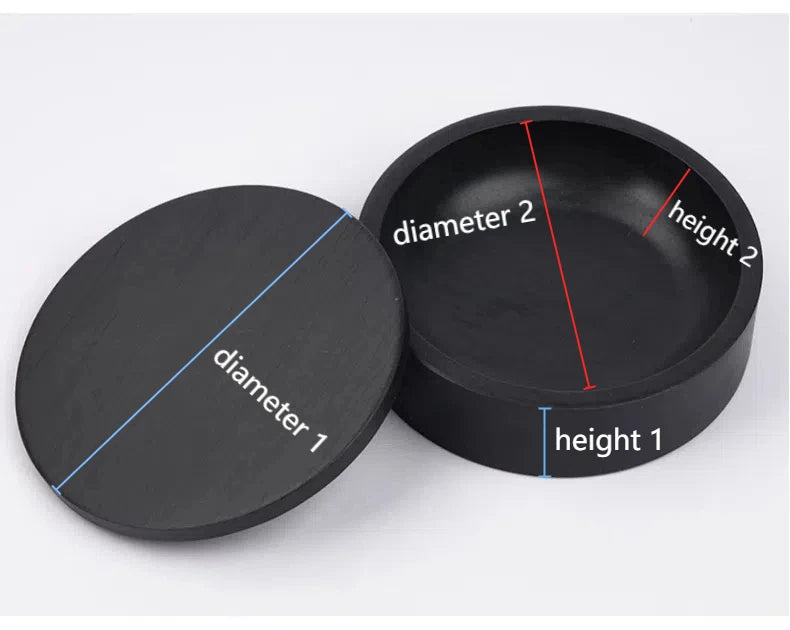 Natural Raw Stone Inkstone Chinese Brush Writing Painting Circular Inkstone Vintage She Inkstone Cartridge Calligraphy Supplies