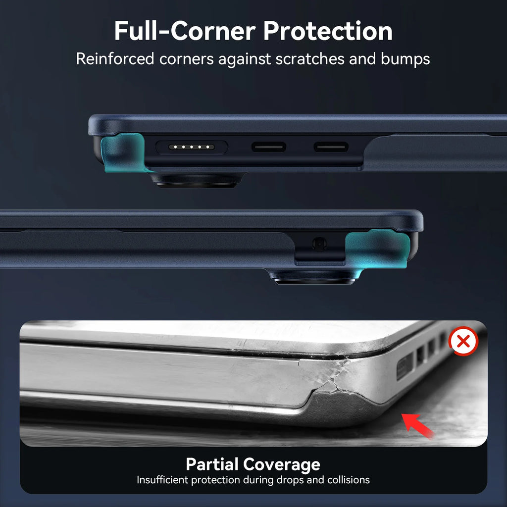 2026 Laptop Case For Macbook Air 13.6 inch M5 M4 M3 M2 2026 2024 2022 A3240 A3113 A2681,Ultra Thin Matte Case