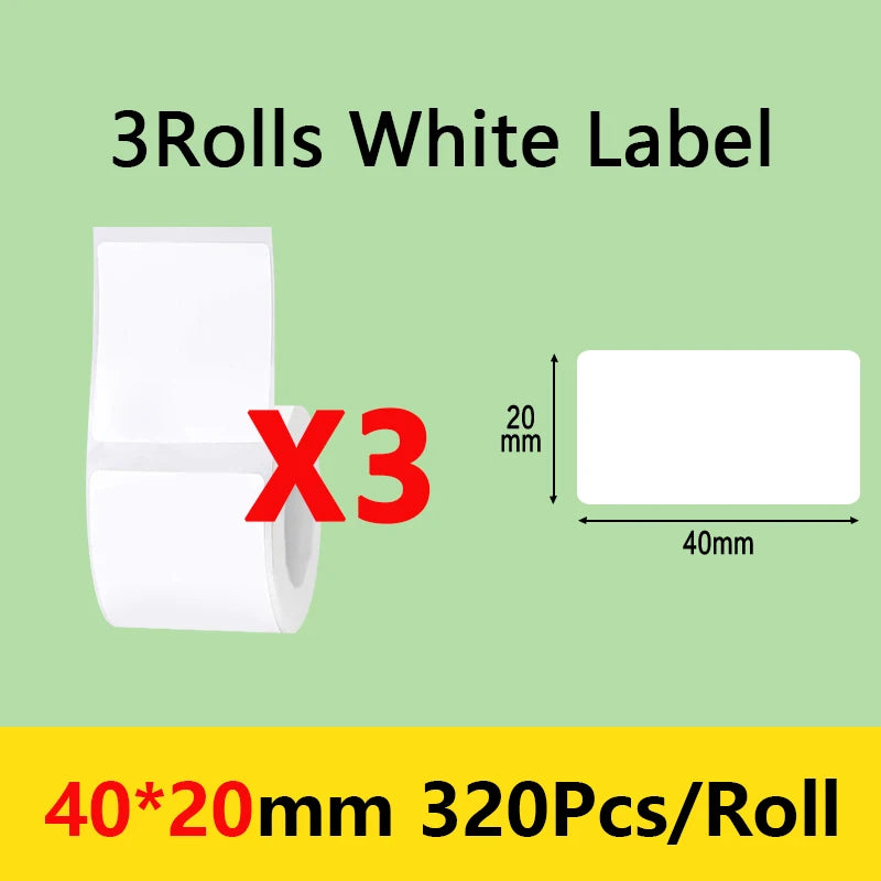 Niimbot B21/B1/B203 Mini Bluetooth Thermal Printer Anti-Oil Sticker Waterproof Adhesive Label Paper For Office Tag Labels Maker