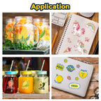 10 Sheets Transparent Printable Vinyl Sticker Paper A4 Glossy White Waterproof Self-Adhesive Copy Paper for All Inkjet Printer
