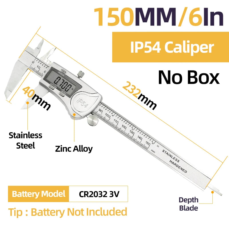 Metal Caliper Digital Caliper Stainless Steel Digital Pachymeter Digital Micrometer Vernier Calipers Metal Gauge Measuring Tools