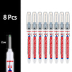 4-80Pcs 2cm Waterproof Long Head Markers Deep Hole Marker Pen for Metal Carpenter Red/Black/Blue/Green Ink Woodworking Tools
