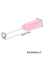 1pcs Mini hand-held whisk Battery Electric Coffee Mixer (no batteries)