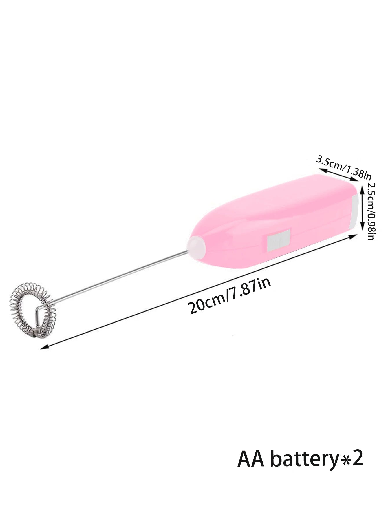 1pcs Mini hand-held whisk Battery Electric Coffee Mixer (no batteries)