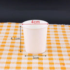 200Pcs 30/60/120/200ml Disposable Paper Cup Thickened Solid Color Paper Coffee Cup Multisize Food Grade Tasting Cup