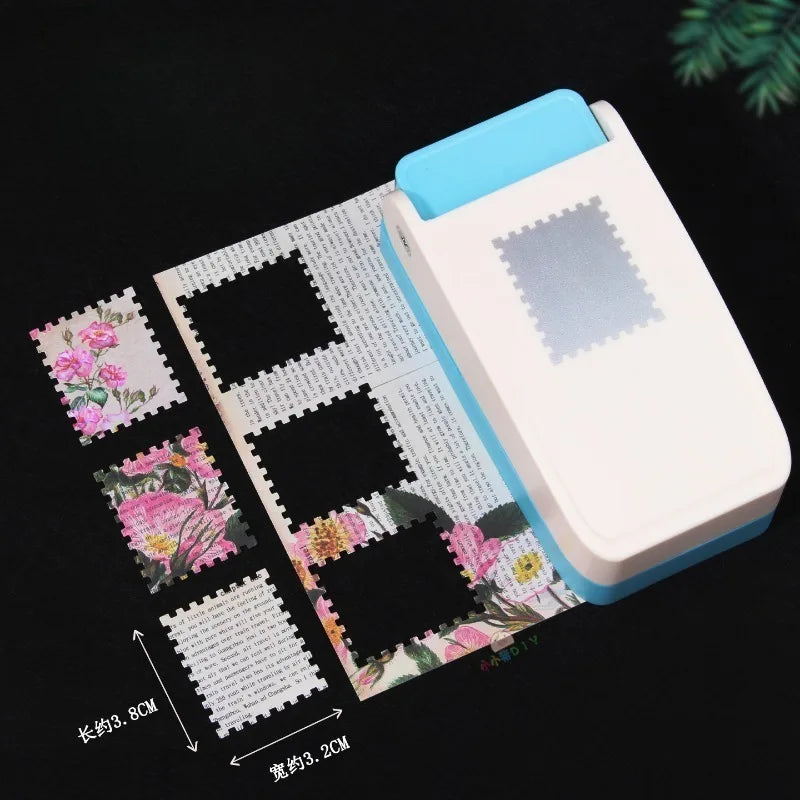 Extra Large 3.8*3.8cm Square Stamps and 3.8*3.2cm Rectangular Stamps DIY Handmade Punch Tool Effortless Stamp Embossing Machine