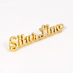 Custom Logo 3D Metal Letters Zinc Alloy Name Tag for Handbag Clothing Metal Labels Sew-On