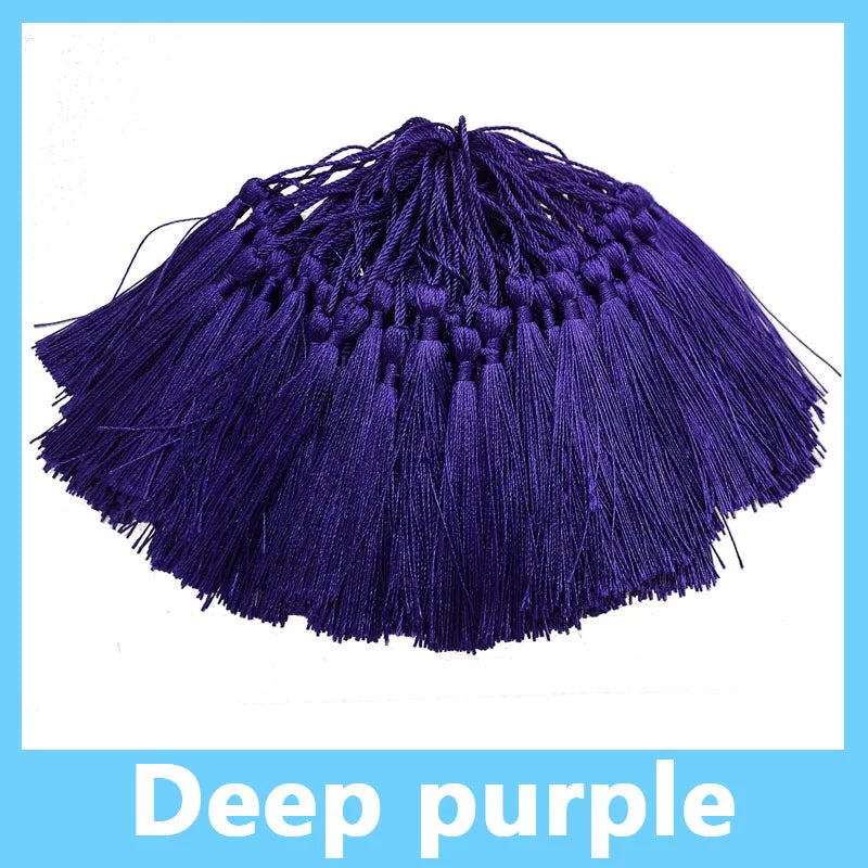 100pcs/Pack 13cm Tassel Silk Fringe Silky Floss Bookmark Tassels Mini Tassels for DIY Craft Jewelry Making Souvenir Bookmarks