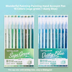 105Color Hand Account Gel Pen Languo Morandi Retro Pen Large-Capacity Color Handbook Pen For Student Painting Graffiti Writting