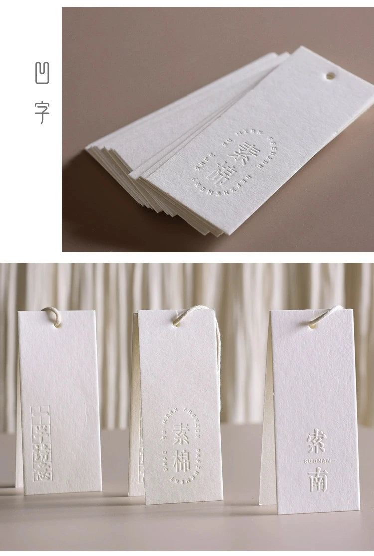 Professional Manufacturer's Custom Eco-Friendly Logo Swing Tags Garment Paper Hang Tags For Shoes and Clothing Use