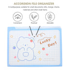 2Pcs Large Capacity Multi-Layer Accordion File Organizer Portable Lightweight A4 Document Folder for Office School Home Receipts
