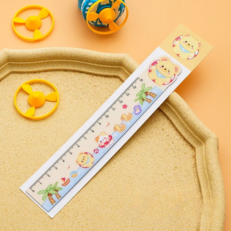 Magnetic Ruler Multifunction Cartoon Soft Ruler Ruler Cute Student School Supplies Reward Children Stationery Small Gift