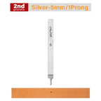 WUTA 1pc 3/4/5/6mm Leather Chisel Tool Diamond Pricking Iron Basic Hole Punch Stitching Leather Craft Tools