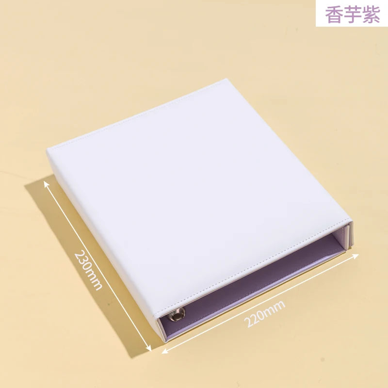 Big A5 Photocard Binder Magnetic D 3 Rings 4Grid Collect Book Kpop Photo Album PU Leather Photo Holder Korean 포카 바인더
