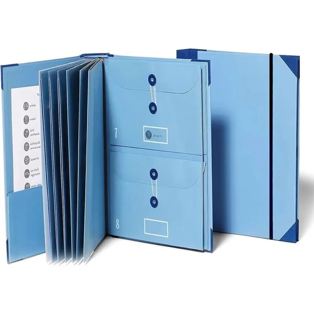 Portable In Case I Go Missing Binder Large Capacity Multiple Pockets Manila Pocket Folder File Storage Tools File Organizer