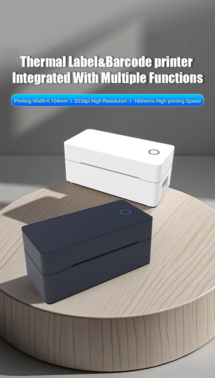 4X6 Thermal Label Printer Bluetooth Wireless Shipping Compatible With iPhone Android Mac Window - Shipping Label Printer