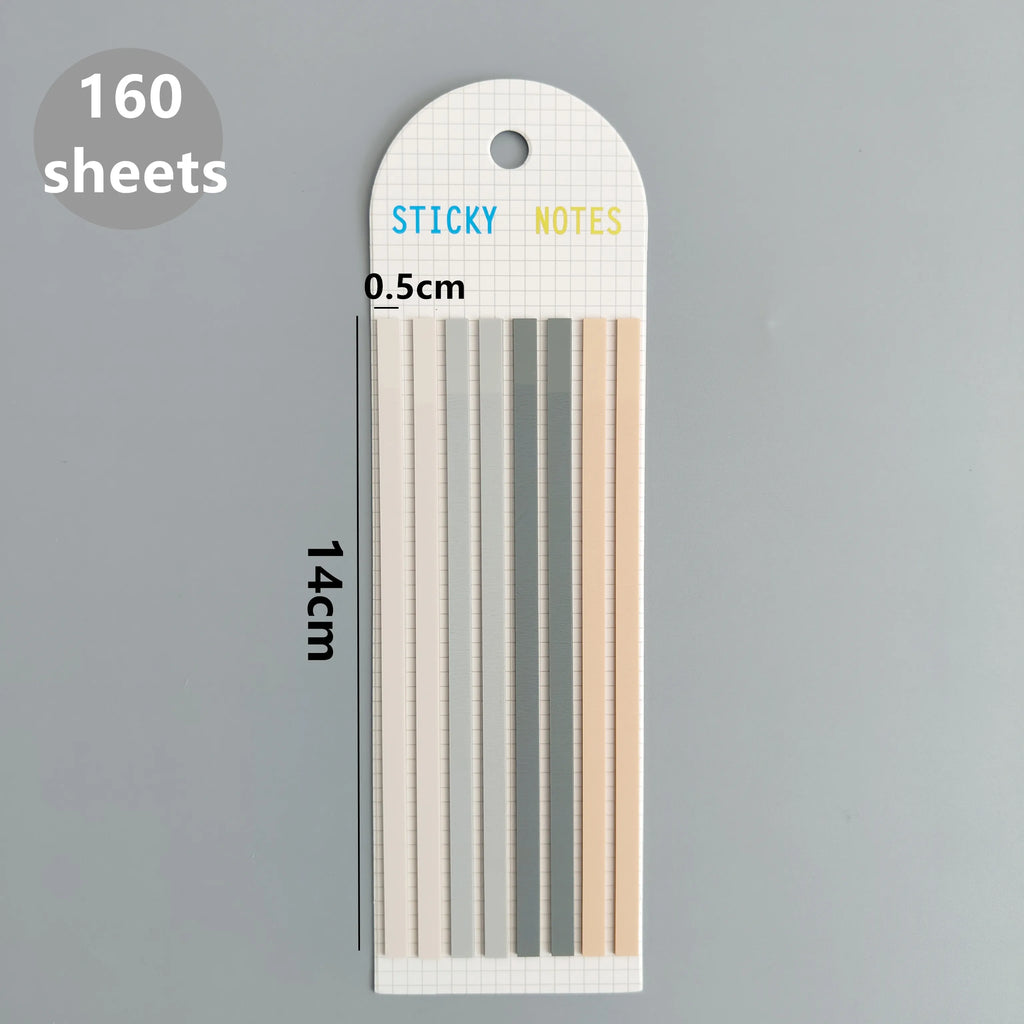 160 Sheets Transparent Sticky Notes Self-Adhesive Reading Annotation for Books Notepad Bookmarks  Memo Pad Index Tabs