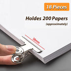 Stainless Steel Multi-functional Metal Clamp Paper Clips Strong Binder School Office Household Stationery Supplies