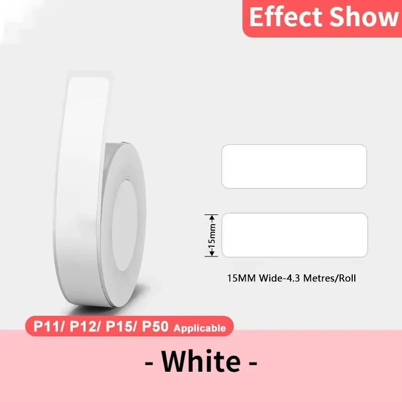 P15 White Label Paper Thermal Label Sticker Self-Adhesive Stickers For Marklife Q30 P12 P15 Mini Portable Thermal Printer 2025