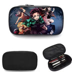 Nime Demon Slayer Kimetsu No Yaiba Pencil Pen Case Stationery Bag Pouch Holder Box Organizer for Teens Girls Adults Student.