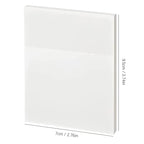 50 Sheets Transparent Sticky Notes Waterproof Message Stickers for Note Books Convenient Reporting & Signature Stickers