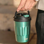 Tyeso 400ML/500ml Vintage Vacuum Flasks Insulated Coffee Mug 304 Stainless Steel Portable Travel Cup Handheld Thermos Hot Cold