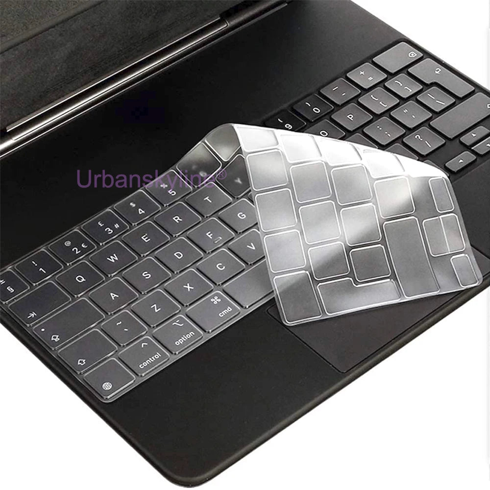 Keyboard Cover for iPad Pro 13 M4 12.9 Magic Keyboard Air 11 M3 10 10.5 10.9 M2 M1 Smart Case Folio Silicone Protector Skin TPU