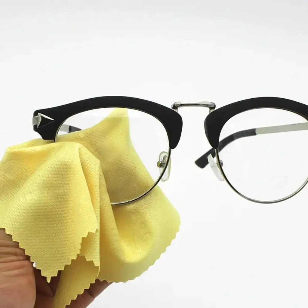 10/20/50/100pcs Chamois Glasses Cleaner Jewelry Care Wipe Cleaning Cloth Microfiber For Glasses Lens Phone Screen(Random Color)