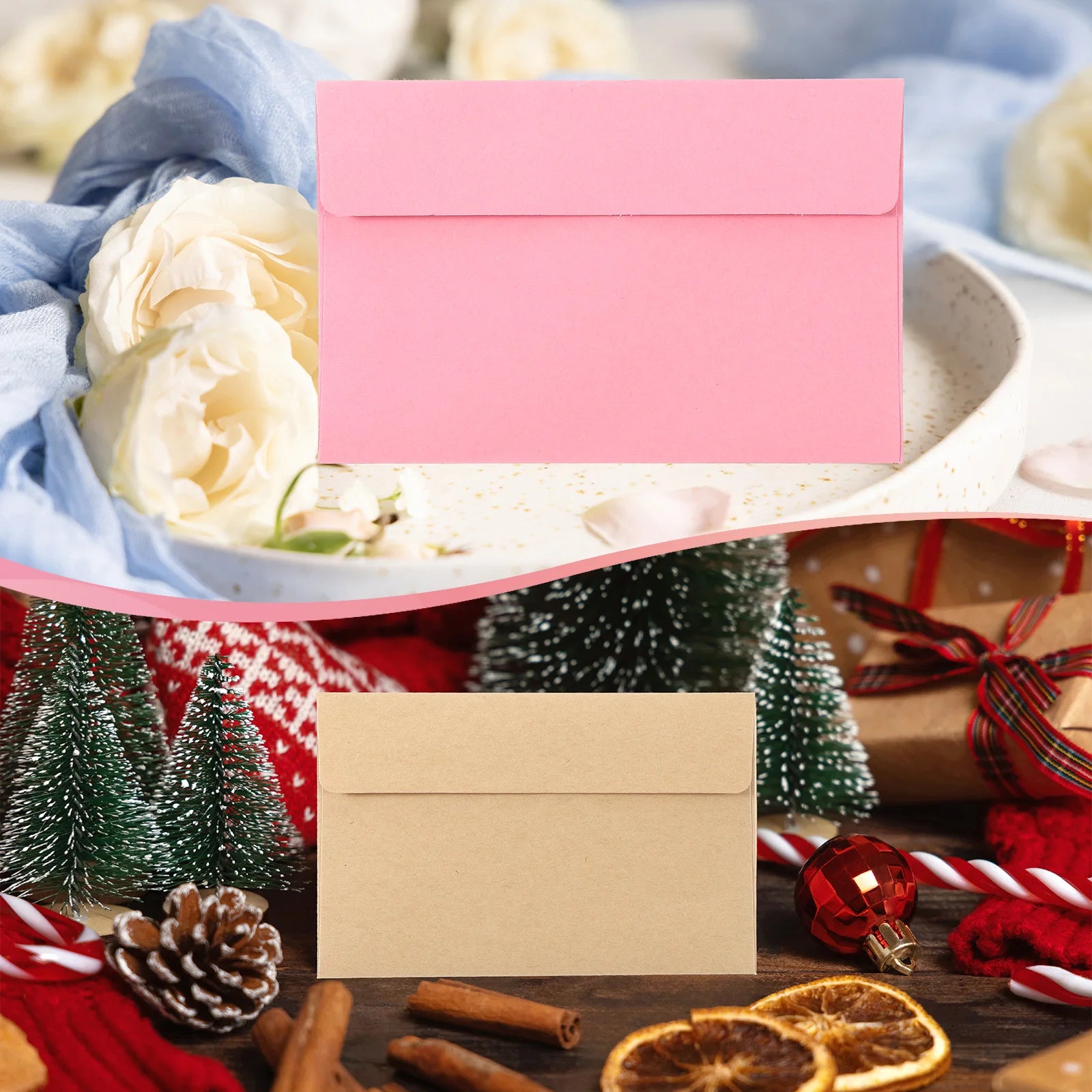 24Pcs A2 Envelopes Self Seal 110gsm Paper Invitation Envelopes for Postcard Wedding Greeting Cards Photos Announcement Mailing
