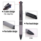 3 in 1 Red/Black/Blue Ink Color 0.7mm Student Ballpoint Pens Ball Point Writing Stationery Fine School Supplies Pencils Office