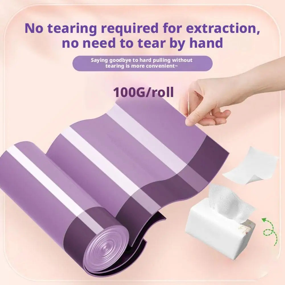 100PCS/Roll Drawstring Trash Bags Tear-Free,Leakproof,Heavy Duty,Strong Garbage Can Liners for Home Household Use