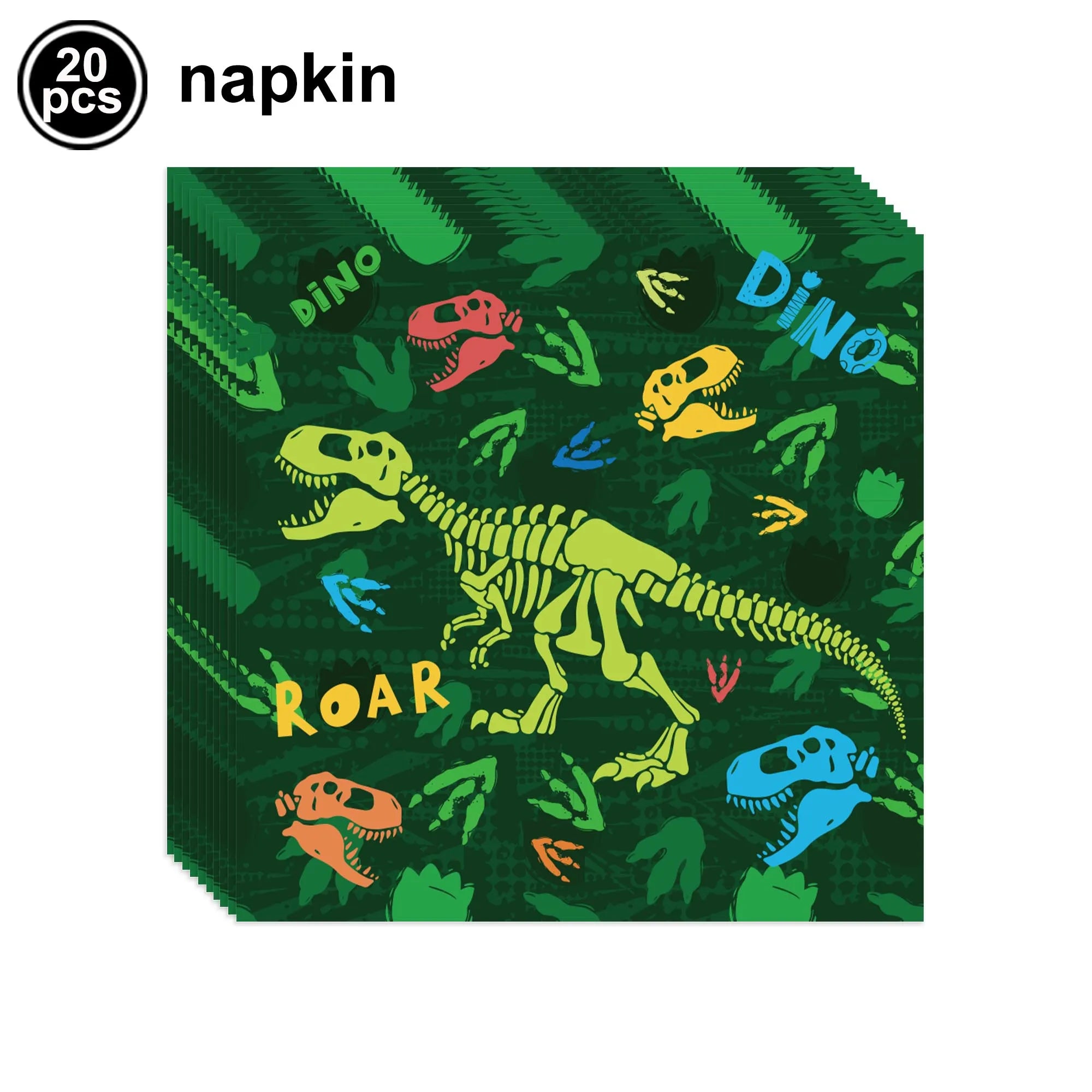 Jurassic Dinosaur Party Dinosaur Fossil Disposable Tableware Plate Cup Napkins Dinosaur Theme Birthday Party Decor Supplies