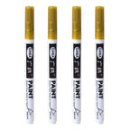 Fine tip permanent Paint Marker Pen DIY Paint Metallic Pen Permanent Gold SILVER Marker Touch Up,School Model Painting