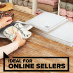 Large Poly Bubble Mailer Envelope Padded Shipping Bags 10.5 x 15 Inches Size 5 Strong Waterproof Protective Packaging for Mailing Clothes Books Documents Ecommerce Shipping Supplies Made with 50% Recycled Plastic White