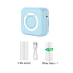 Mini Printer for IPhone and Android, Wireless Mini Photo Printer Label Printer, Portable BT Mini Thermal Printer Print Labels